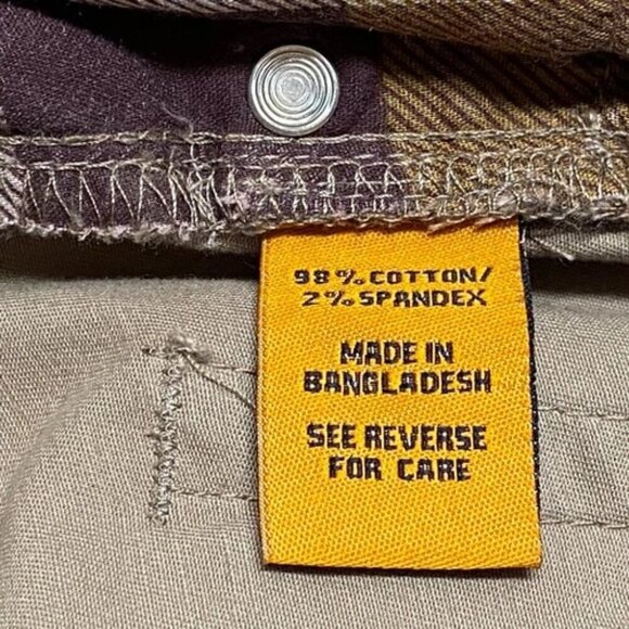 Taylor Vintage Khaki Pants Men's 38x30 Canaan Slim Fit Soft Stretch 5 Pocket NWT - Picture 11 of 16